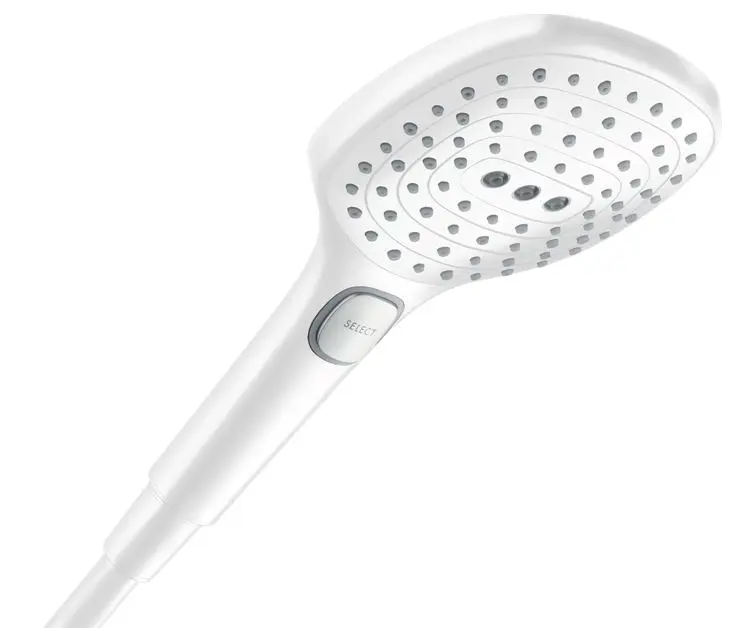 Levně Hansgrohe Raindance Select E - Sprchová hlavice, 3 proudy, EcoSmart+, matná bílá 28729700