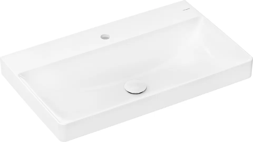 Levně Hansgrohe Xelu Q - Umyvadlo 80x48 cm, bez přepadu, otvor pro baterii, SmartClean, bílá 61022450