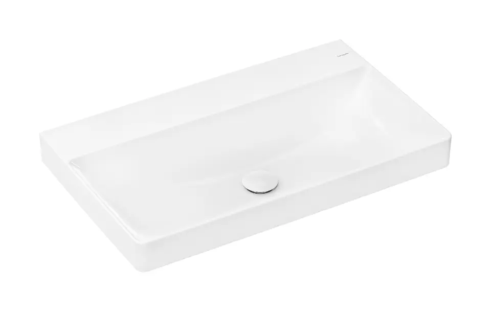 Levně Hansgrohe Xelu Q - Umyvadlo 80x48 cm, bez přepadu, otvor pro baterii, SmartClean, bílá 61023450