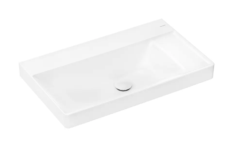 Levně Hansgrohe Xelu Q - Umyvadlo 80x48 cm, bez přepadu, bez otvoru pro baterii, SmartClean, bílá 61029450