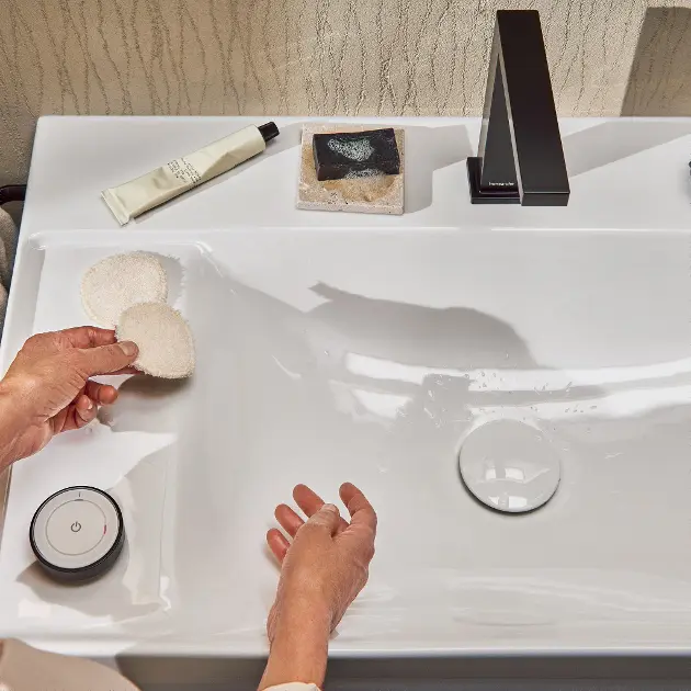Hansgrohe Xelu Q - Wastafel 80x48 cm, zonder overloop, gaten voor