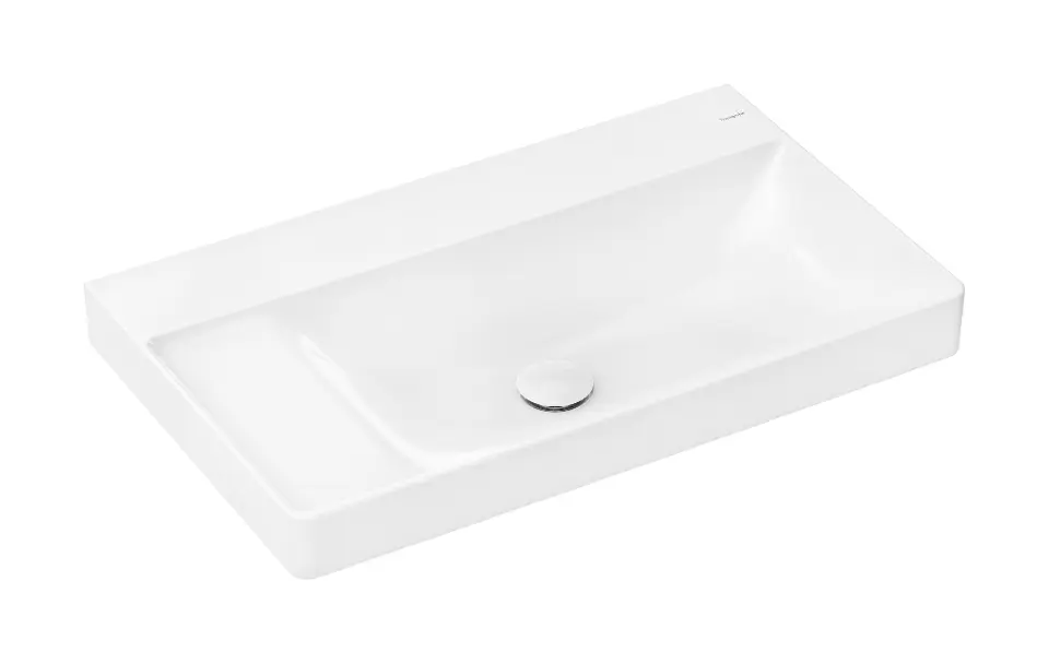 Levně Hansgrohe Xelu Q - Umyvadlo 80x48 cm, bez přepadu, bez otvoru pro baterii, SmartClean, bílá 61035450