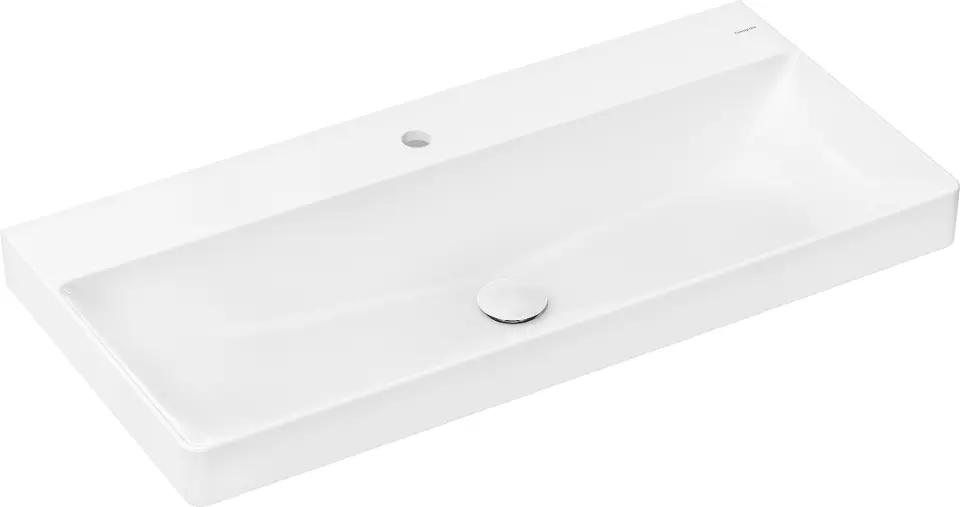 Levně Hansgrohe Xelu Q - Umyvadlo 100x48 cm, bez přepadu, otvor pro baterii, SmartClean, bílá 61039450