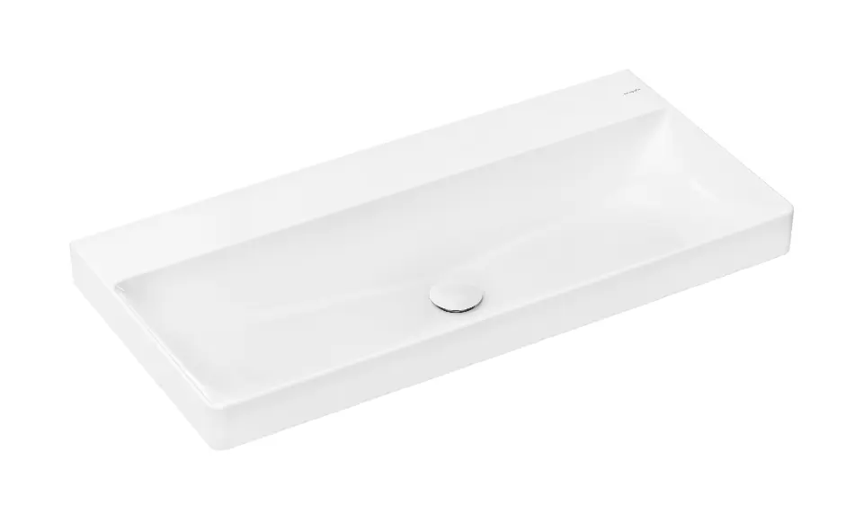 Levně Hansgrohe Xelu Q - Umyvadlo 100x48 cm, bez přepadu, bez otvoru pro baterii, SmartClean, bílá 61041450