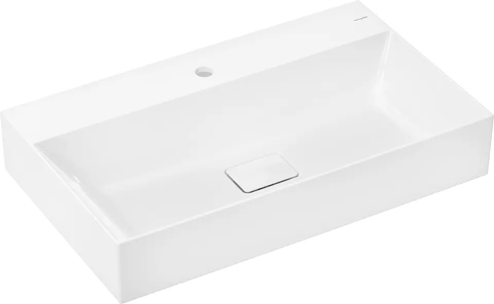 Levně Hansgrohe Xevolos E - Umyvadlo 80x48 cm, bez přepadu, s otvorem pro baterii, SmartClean, bílá 61098450