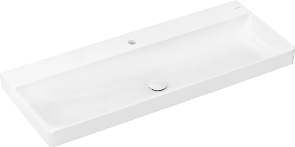 Levně Hansgrohe Xelu Q - Umyvadlo 120x48 cm, bez přepadu, s otvorem pro baterii, SmartClean, bílá 61109450