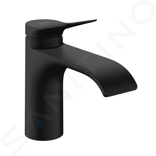 Hansgrohe Vivenis - Waschtischmischer mit Ablauf, EcoSmart, CoolStart, mattschwarz 75014670