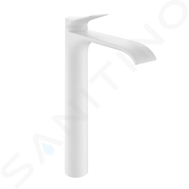 Hansgrohe Vivenis - Mosdócsaptelep leeresztővel, EcoSmart, CoolStart, matt fehér 75044700