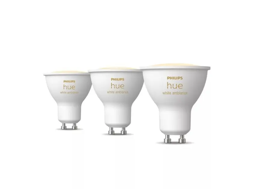 Levně Philips Hue White Ambiance - Chytrá LED žárovka GU10, 400 lm, 3 ks 929003666703