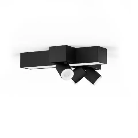 Levně Philips Hue Centris - Chytré stropní LED svítidlo, 41x34 cm, černá 929003809001