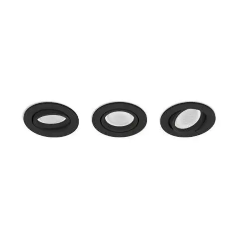 E-shop Philips Hue Centura - Inteligentné zapustené LED svietidlo, čierna, 3 ks 929003809501