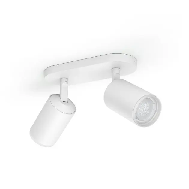 E-shop Philips Hue Fugato - Inteligentné 2-bodové LED svietidlo, biela 929003810301