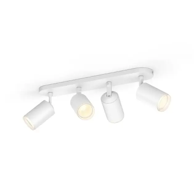 Levně Philips Hue Fugato - Chytré 4bodové LED svítidlo, bílá 929003810501