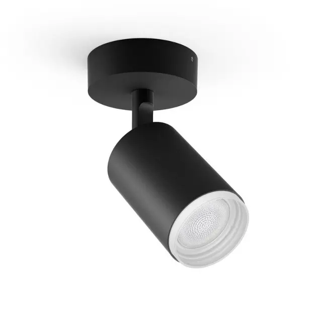 Levně Philips Hue Fugato - Chytré bodové LED svítidlo, černá 929003810601