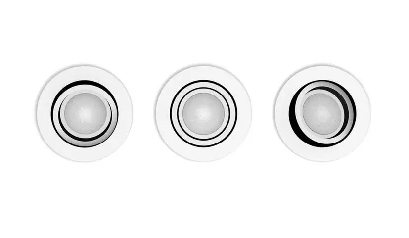 Levně Philips Hue Milliskin - Chytré zápustné LED svítidlo, bílá, 3 ks 929003811101