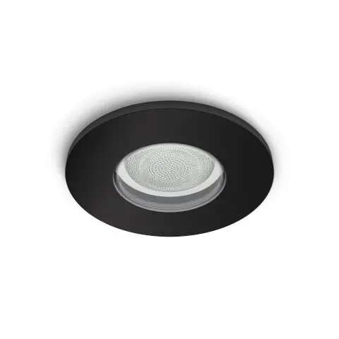 Levně Philips Hue Xamento - Chytré zápustné LED svítidlo, černá 929003812601