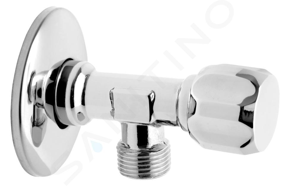Novaservis Hoekstopkranen - Hoekventiel zonder filter, chroom Z1238G