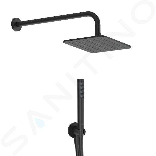 Ideal Standard Idealrain - Sprchový set bez batérie, 20x20 cm, matná čierna BD781XG