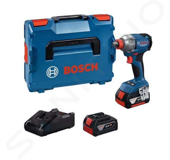 Bosch Outillage - Clé à chocs sans fil 18 V, 2 batteries 4,0 Ah GBA, chargeur 06019N2102