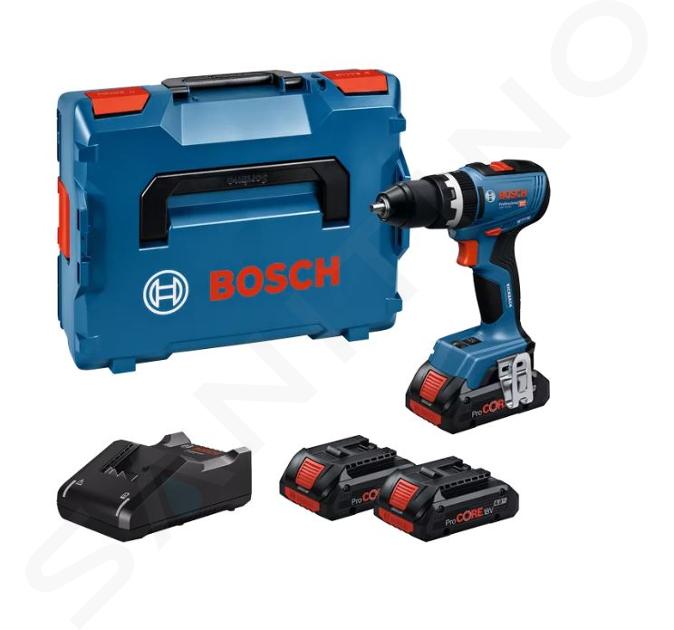 Bosch Náradie - 18V AKU vŕtačka s príklepom, 2x aku 4,0 Ah ProCORE, nabíjačka 06019N3306