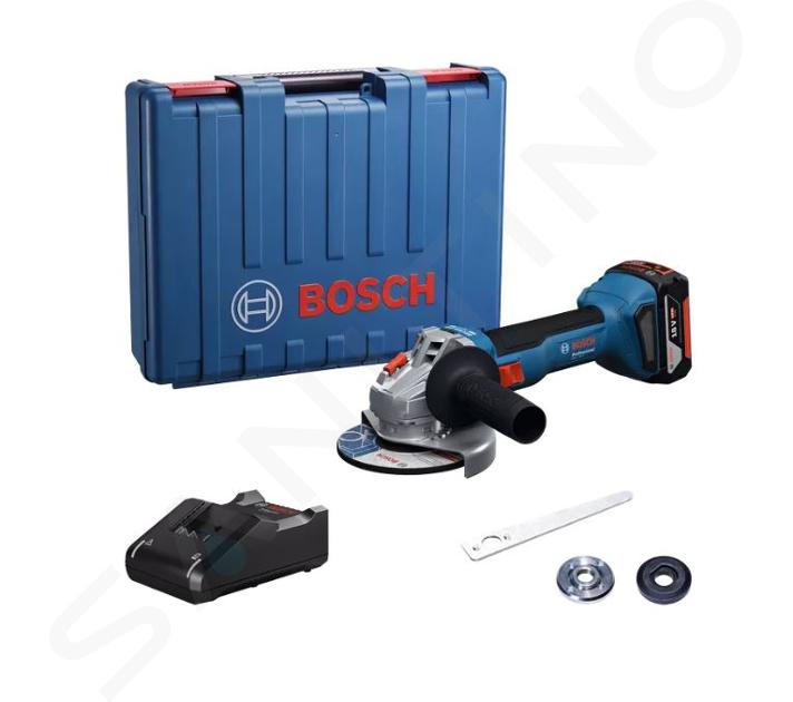 Bosch Náradie - 18V AKU uhlová brúska 125 mm, 1x aku 4,0 Ah GBA, nabíjačka 06019N9021