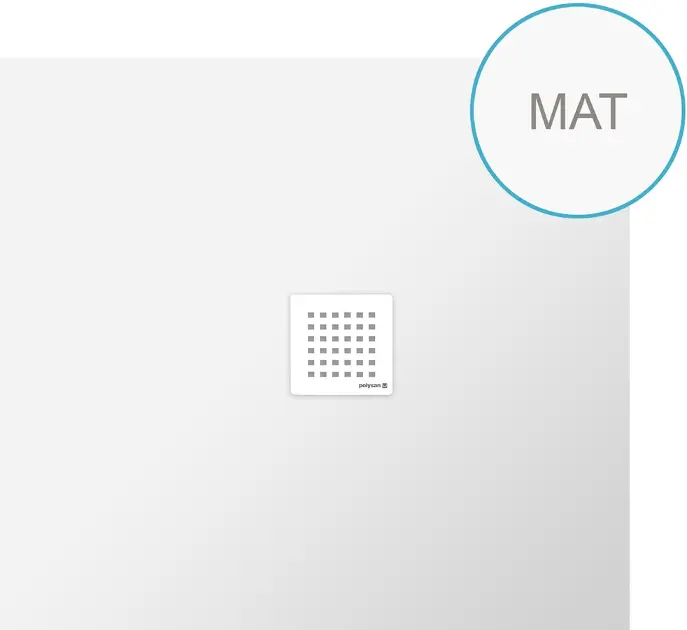 Polysan Flexia - Brodzik prysznicowy 110x100 cm, biały mat 72922MAT