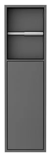 Levně Sapho - Podomítkový držák toaletního papíru Denbo, gun metal 1301-60B