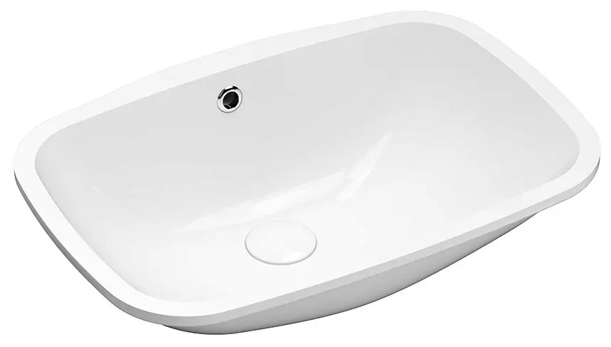 E-shop Sapho - Umývadlo pod dosku Nuvo, 55x38 cm, bez prepadu, bez otvoru na batériu, biela 50354