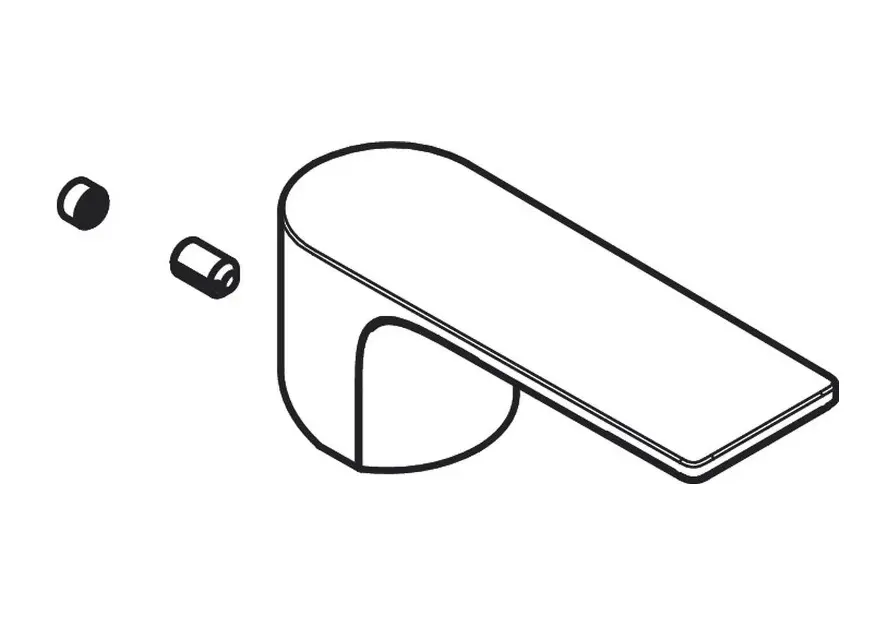 Hansgrohe - Levier de commande Rebris E, noir mat 94645670