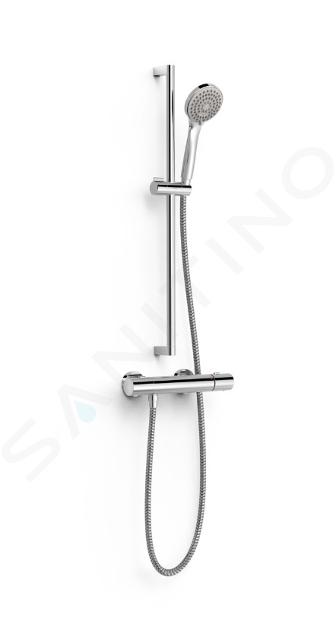TRES Base - Sprchový set s termostatom, 3 prúdy, chróm 19019601