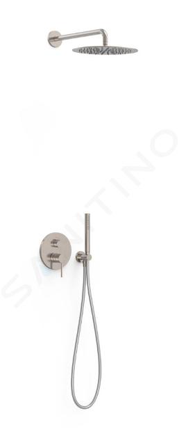 TRES Study - Sprchový set s batériou pod omietku, s telesom, priemer 30 cm, oceľ 26228004AC