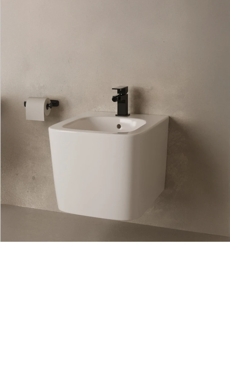 kielle Arkas I - Bidet suspendu, avec trop-plein, trou pour robinetterie, blanc 30311000