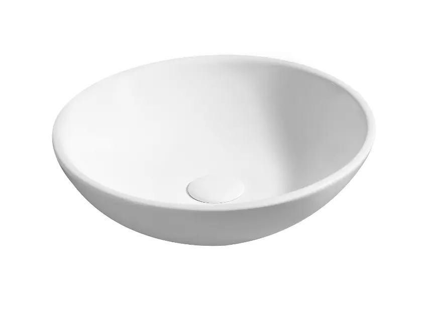 kielle Idolio - Countertop washbasin, diameter 40 cm, white 30624410