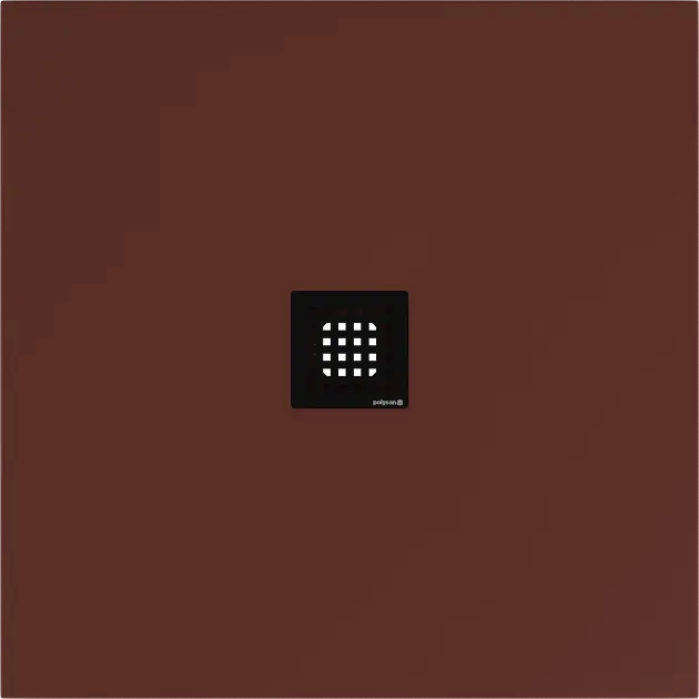 Polysan Flexia - Душ корито 90x90 см, матово кафяво 71546.71