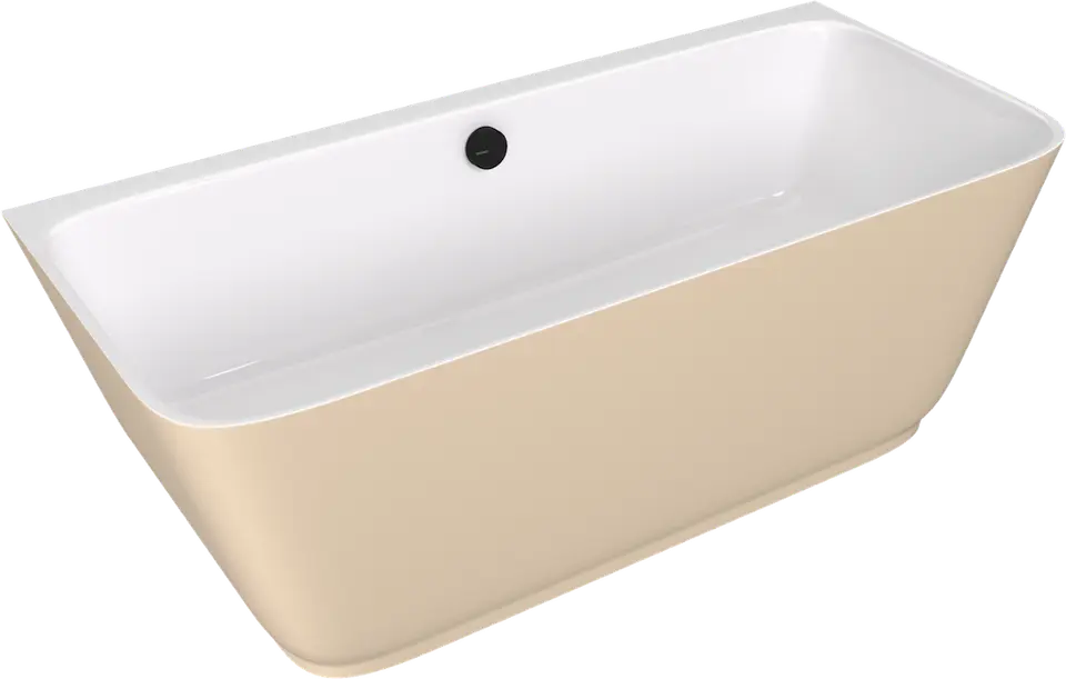 Polysan Skylla - Badewanne 169x75 cm, matt beige/weiß 72430.82