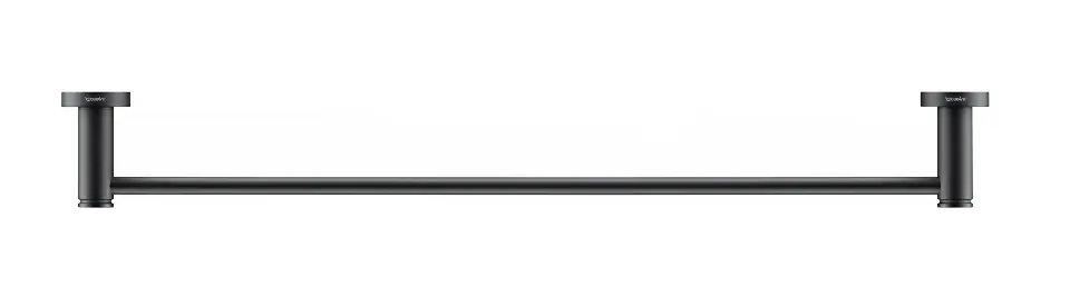E-shop Duravit D-Code - Držiak na uteráky, dĺžka 60 cm, matná čierna 0099244600