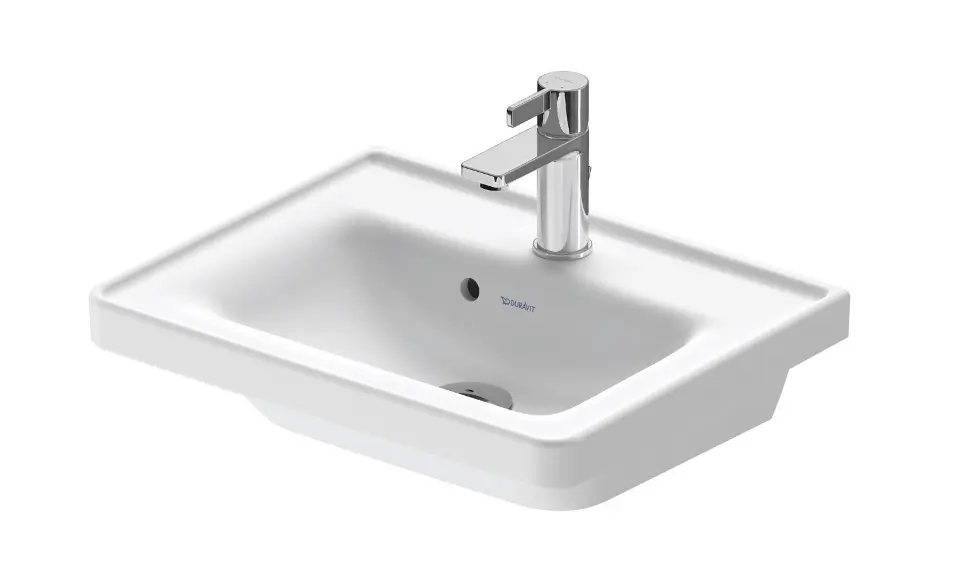 E-shop Duravit D-Neo - Umývadielko 50x40 cm, s prepadom, otvor na batériu, matná biela 0742503200