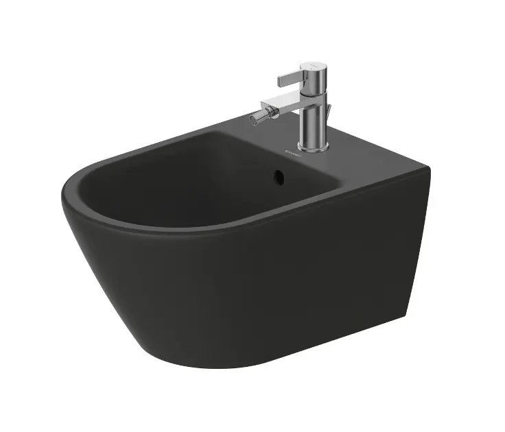 Duravit D-Neo - Bidet suspendu, avec trop-plein, trou pour robinetterie, anthracite 2294151300