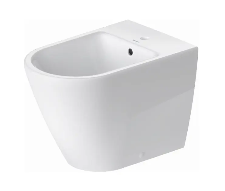 Duravit D-Neo - Bidet a terra con troppopieno, foro per il miscelatore, bianco opaco 2295103200