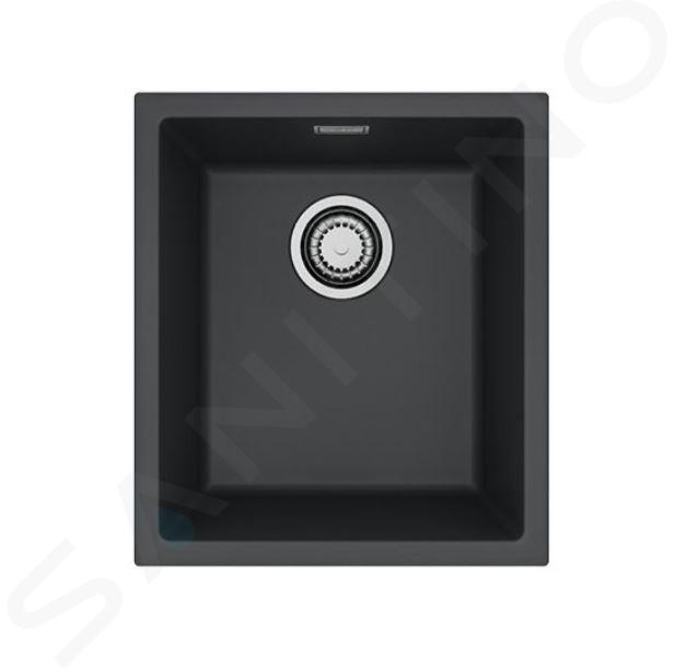 Alveus Omni - Granitový dřez 40x45 cm, černá 1150042
