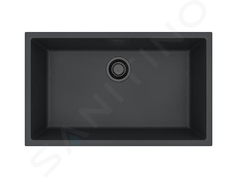 Alveus Omni - Évier en granite, 75x45 mm, noir 1150064