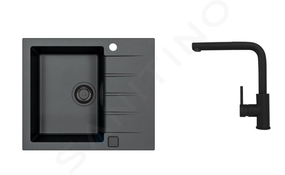 Alveus Sety - Set drezu Cadit 10 a batérie Zeos-P, čierna SETA23218
