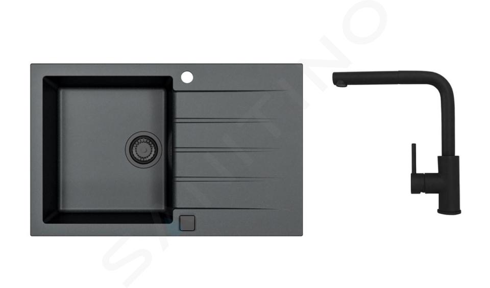 Alveus Sety - Set drezu Cadit 20 a batérie Zeos-P, čierna SETA23219