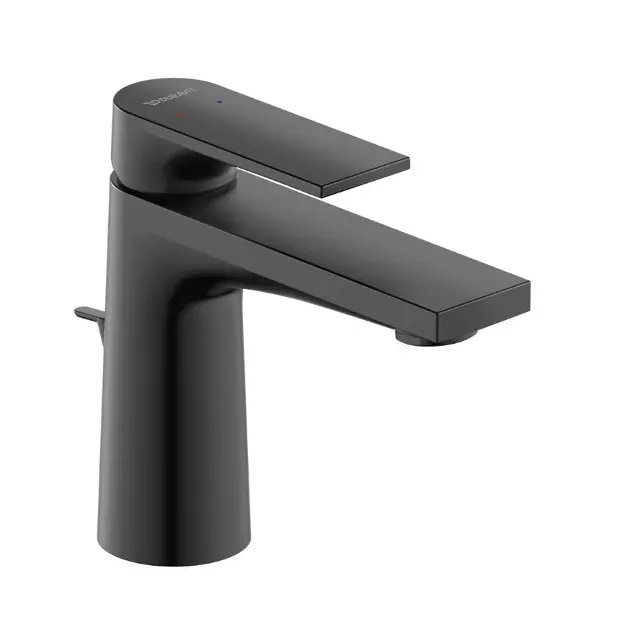 Duravit Tulum - Wastafelkraan met afvoer, mat zwart TU1010001046