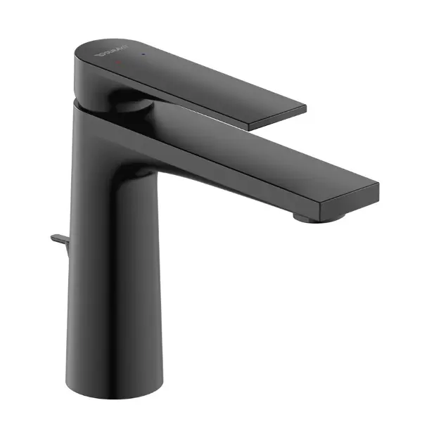Duravit Tulum - Wastafelkraan met afvoer, mat zwart TU1020001046