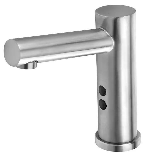 Aqualine Zoro - Elektronická umyvadlová baterie, bateriové napájení 6V DC, matný nerez PS608