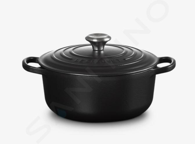 Le Creuset Signature - Fuente de horno redonda con tapa, volumen 2,4 l, noir mate 21177200000430