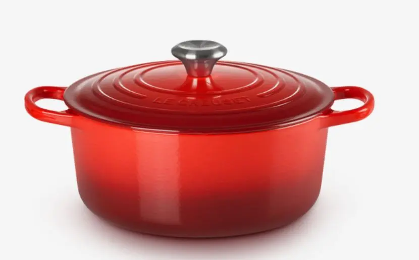 Le Creuset Signature - Fuente de horno redonda con tapa, volumen 5,3 l, cerise 21177260602430