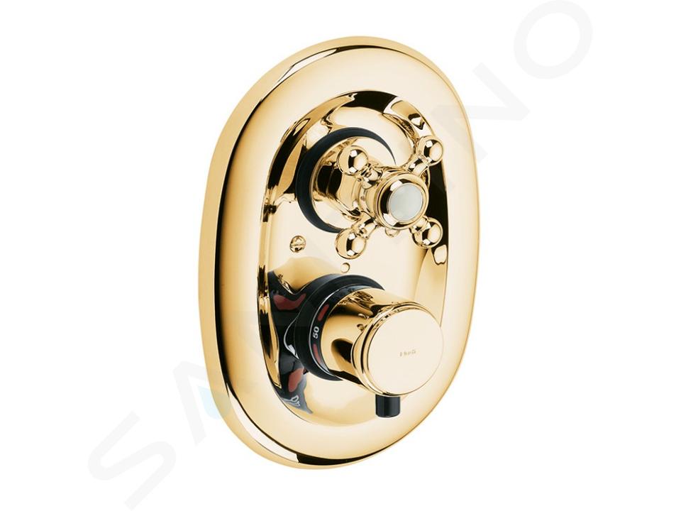 Kludi Adlon - Miscelatore doccia termostatico ad incasso, color oro 517204520