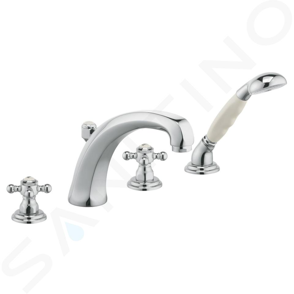 Kludi Adlon - Mitigeur de baignoire, 4 trous, chrome 515240520